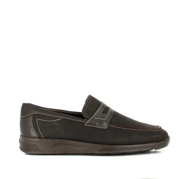 24 Hrs 10224 Dark Brown Men's Loafers