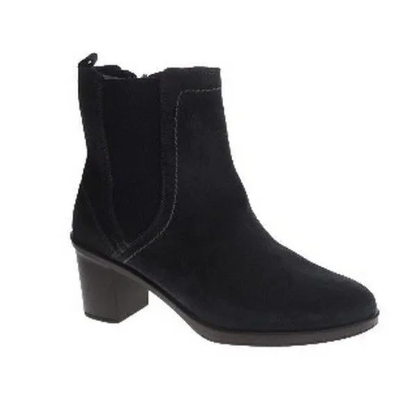24 Hrs 22323 Petrol Low Heel Ankle Boots