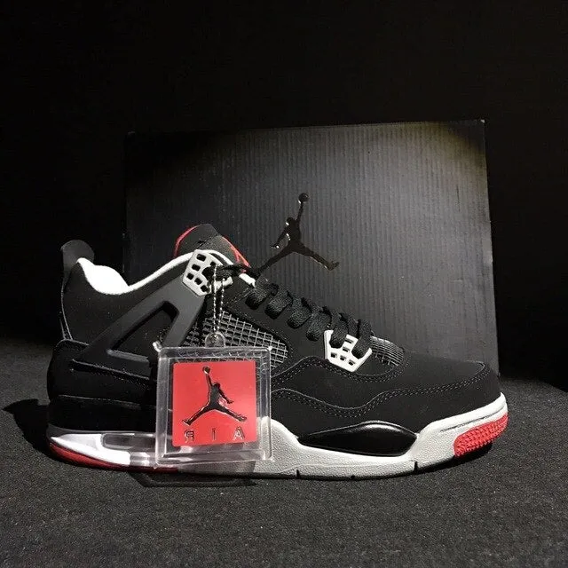 Authentic air jordan retro 4 aj4 comfortable package men's sports basketball shoes Sneakers Women 2021
