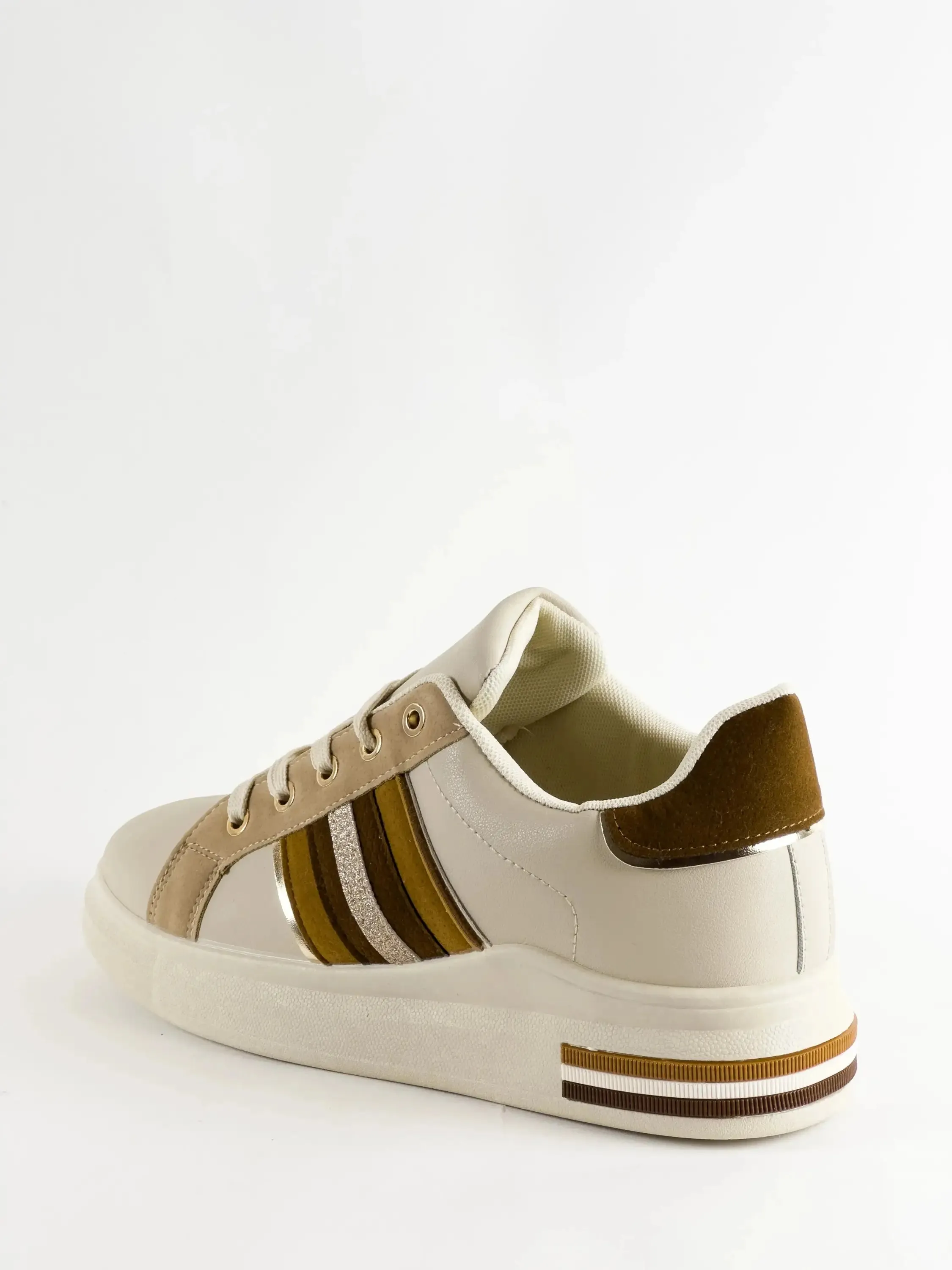 BASKETS COMPENSÉES - BEIGE