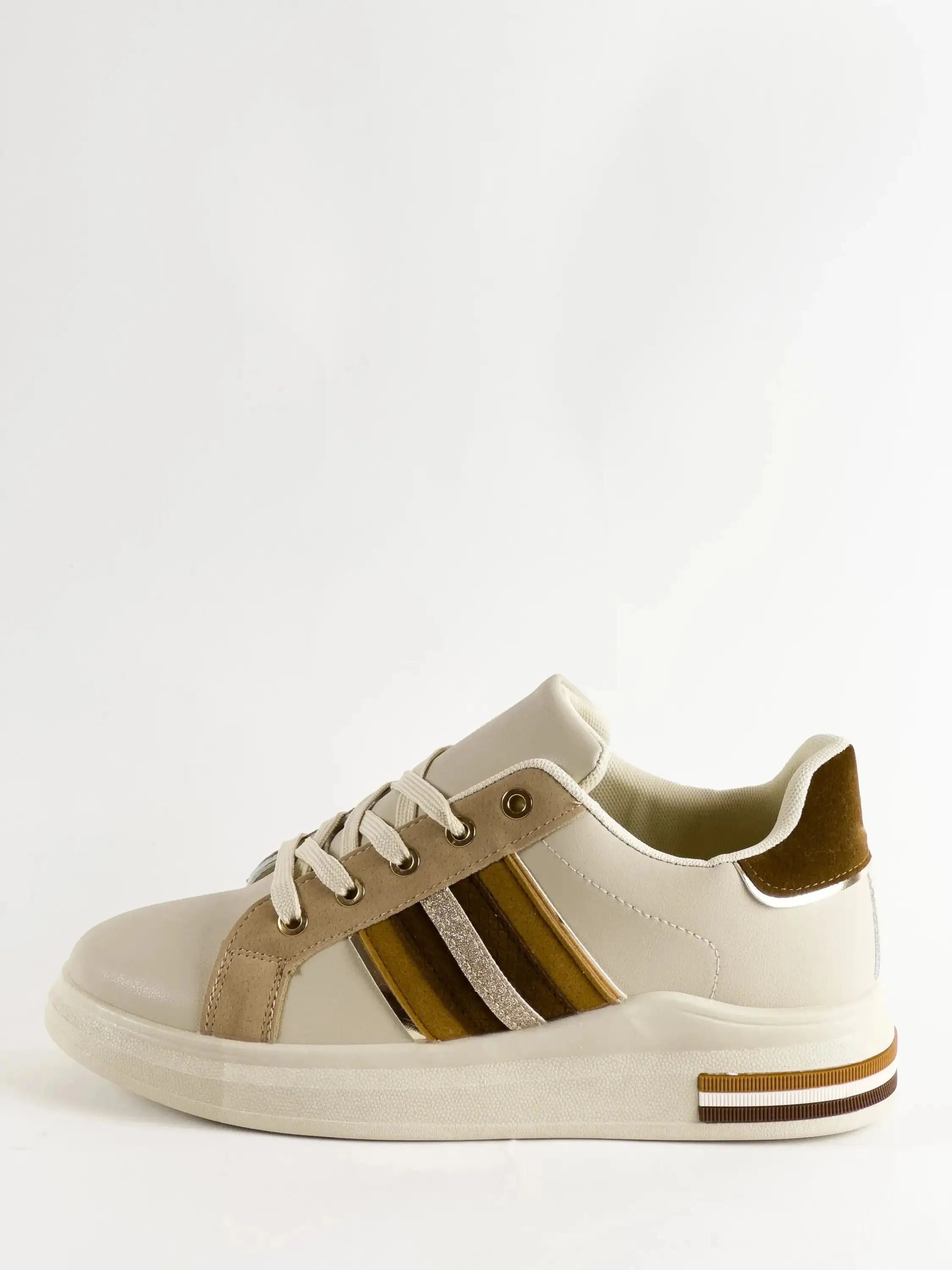 BASKETS COMPENSÉES - BEIGE