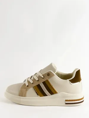 BASKETS COMPENSÉES - BEIGE