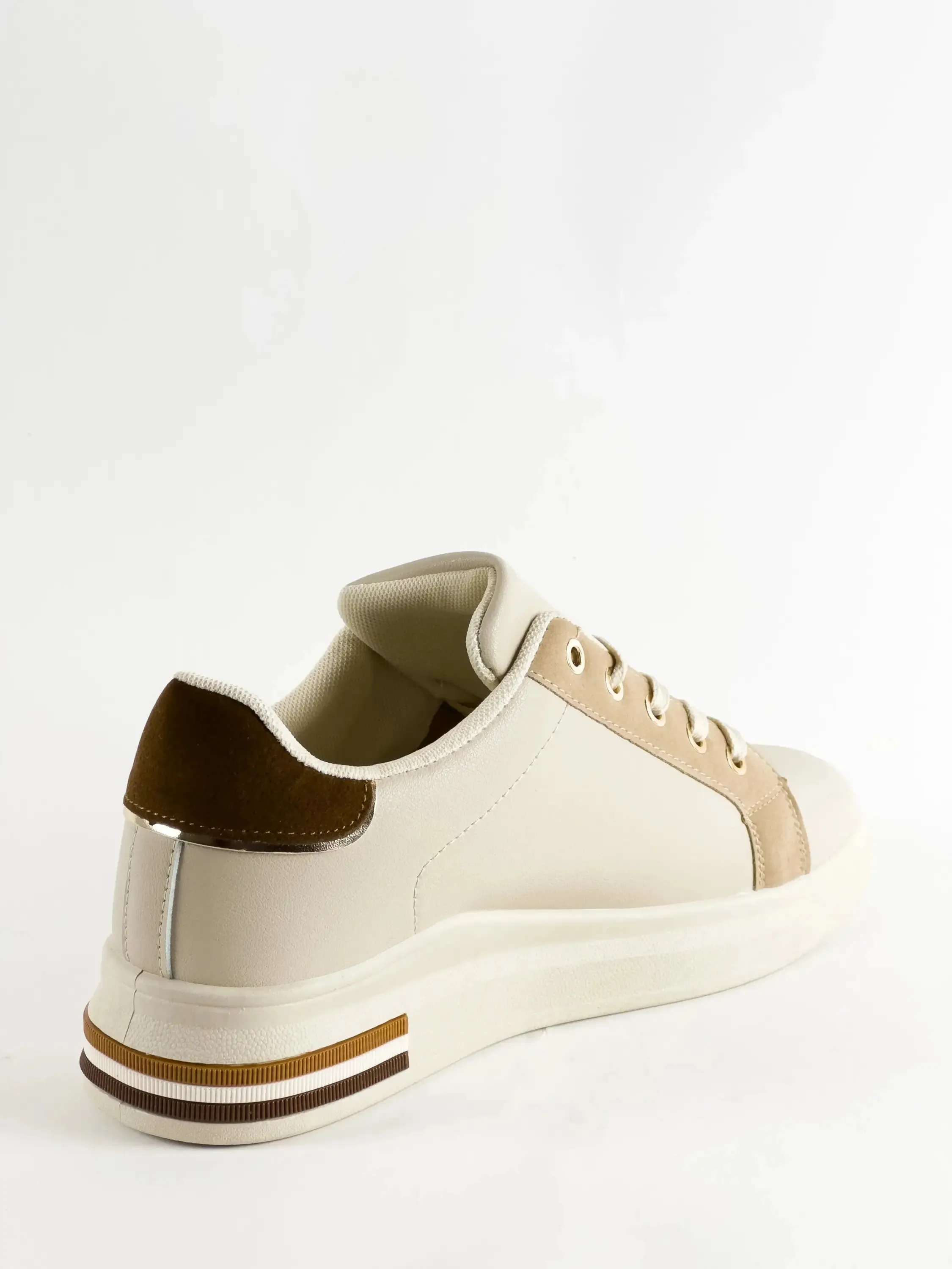 BASKETS COMPENSÉES - BEIGE