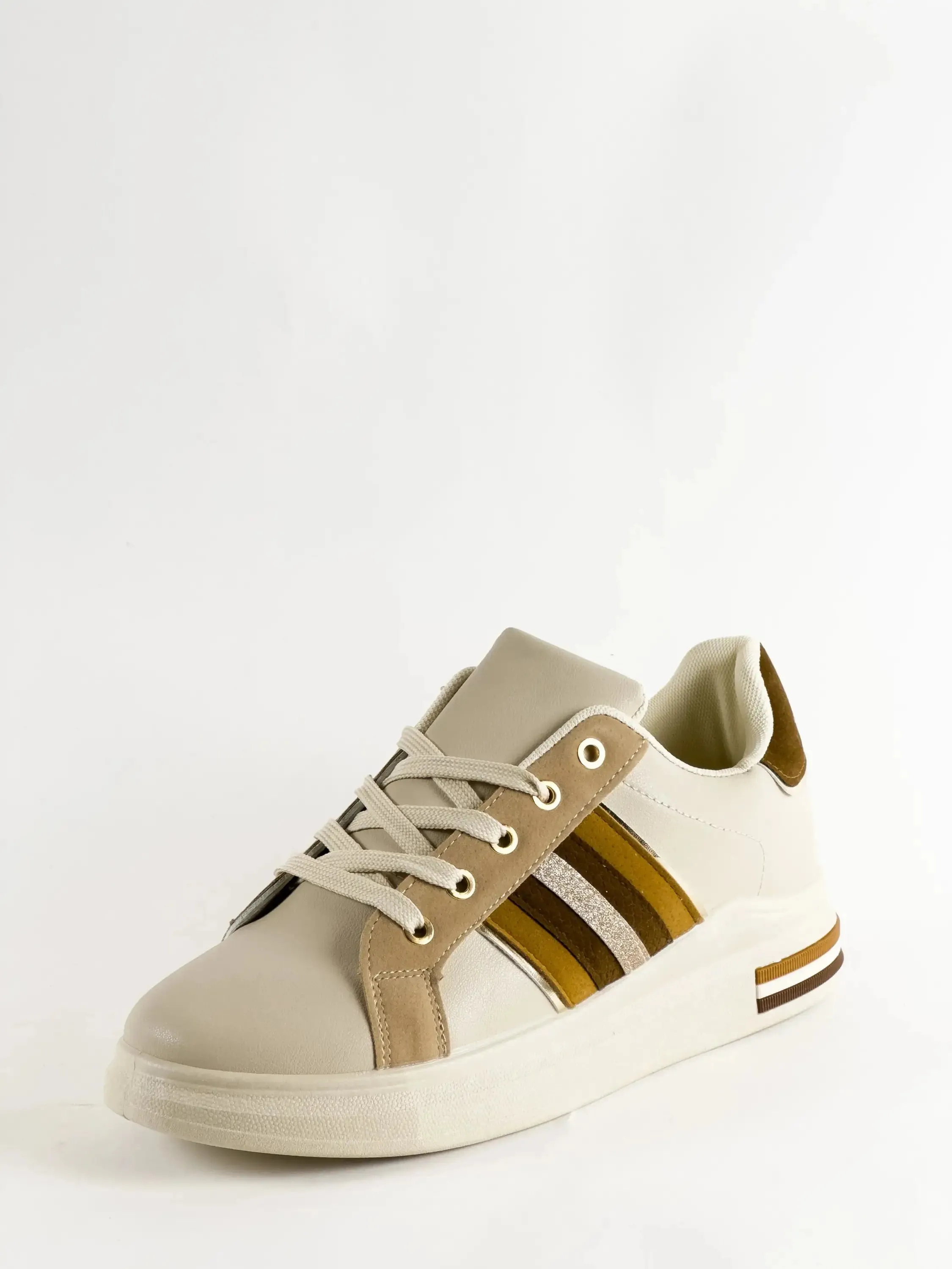BASKETS COMPENSÉES - BEIGE