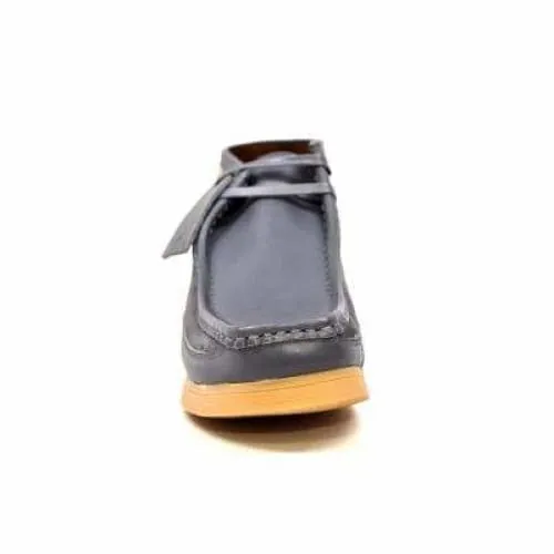 British Walkers New Castle Wallabee Boots Men's Gray Leather and Suede
