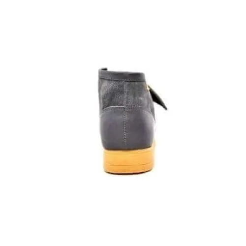 British Walkers New Castle Wallabee Boots Men's Gray Leather and Suede