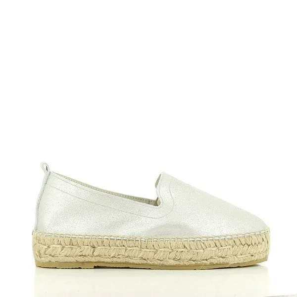 Calzanor 1852 Silver Loafer Espadrilles