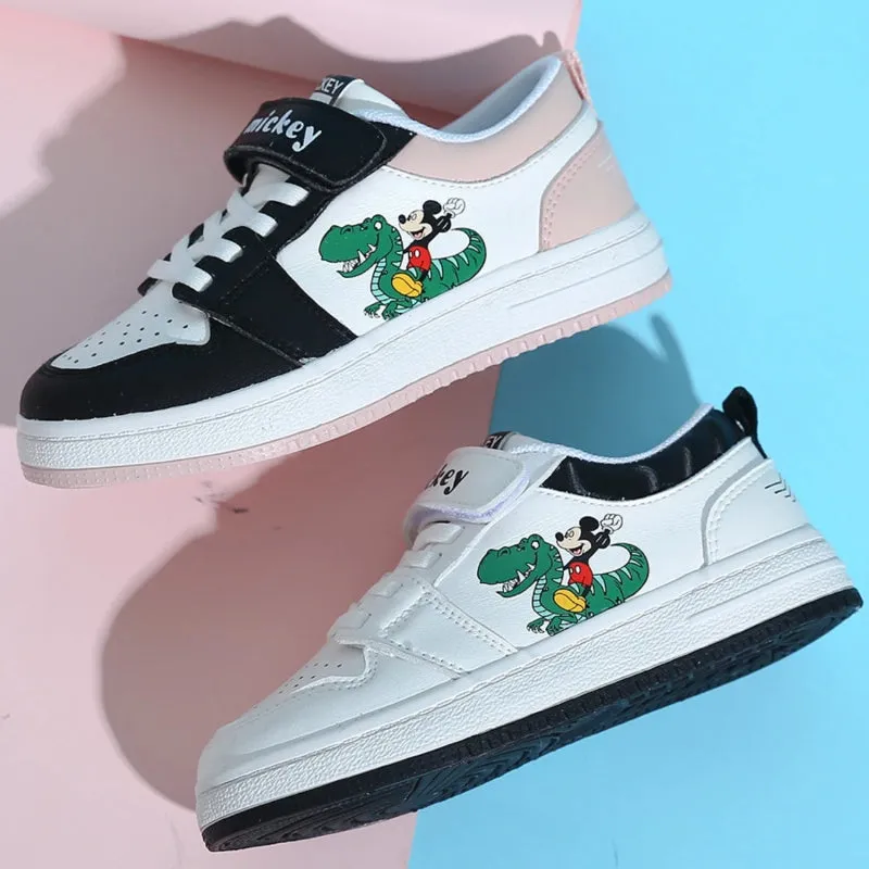 Casual Mickey Cartoon Canvas Flat Sneaker