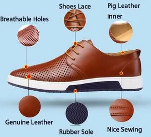 Classic Leather Oxford Shoes
