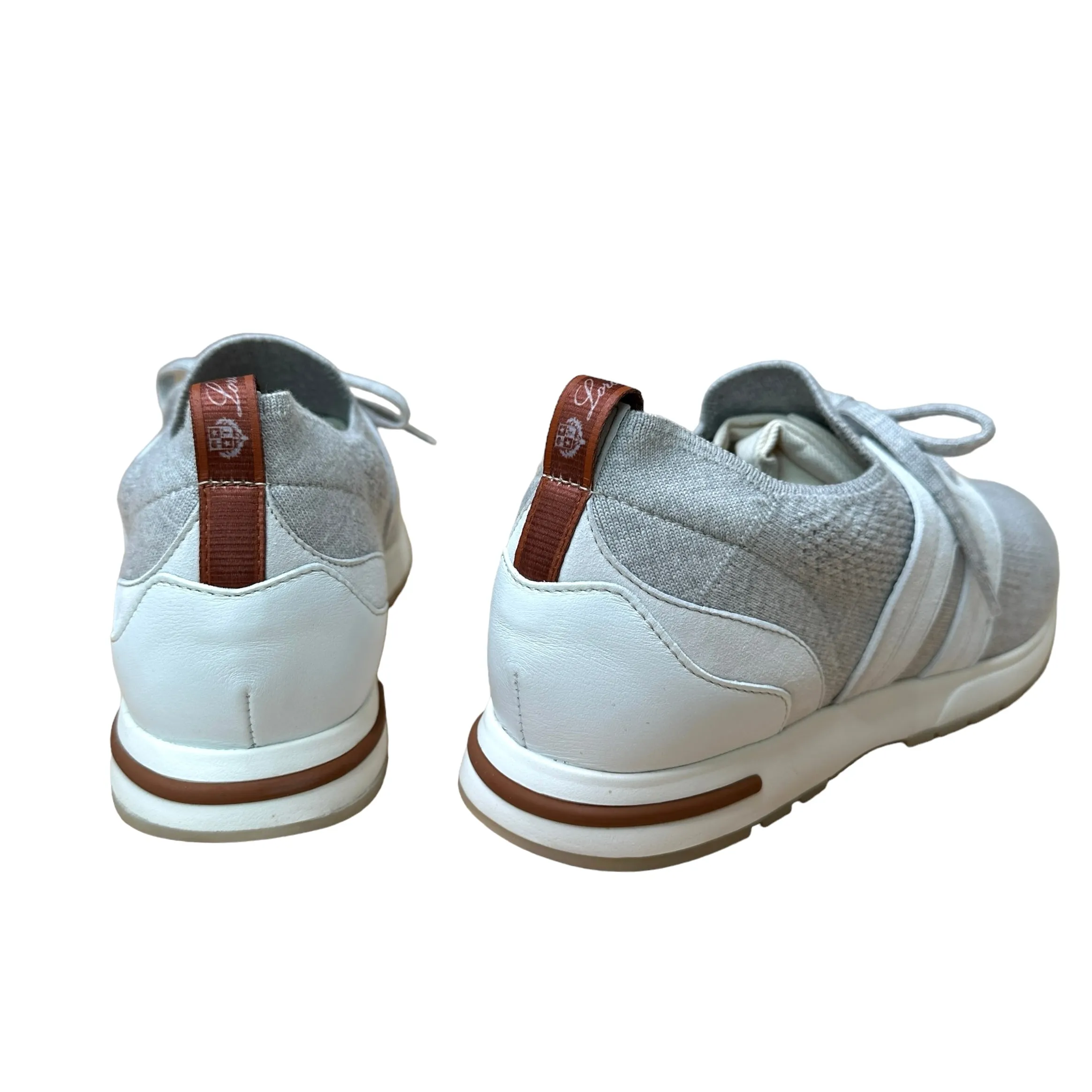 Cream & Grey Sneakers - 10