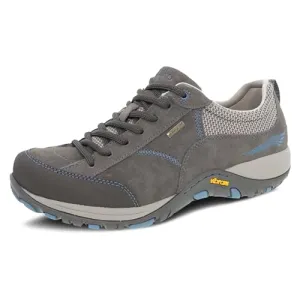 Dansko Womens' Paisley Waterproof Outdoor Sneakers, Grey/Blue 8.5-9 M US