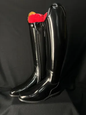 DeNiro Bellini Custom Dressage Boots Brushed Black w/ Patent