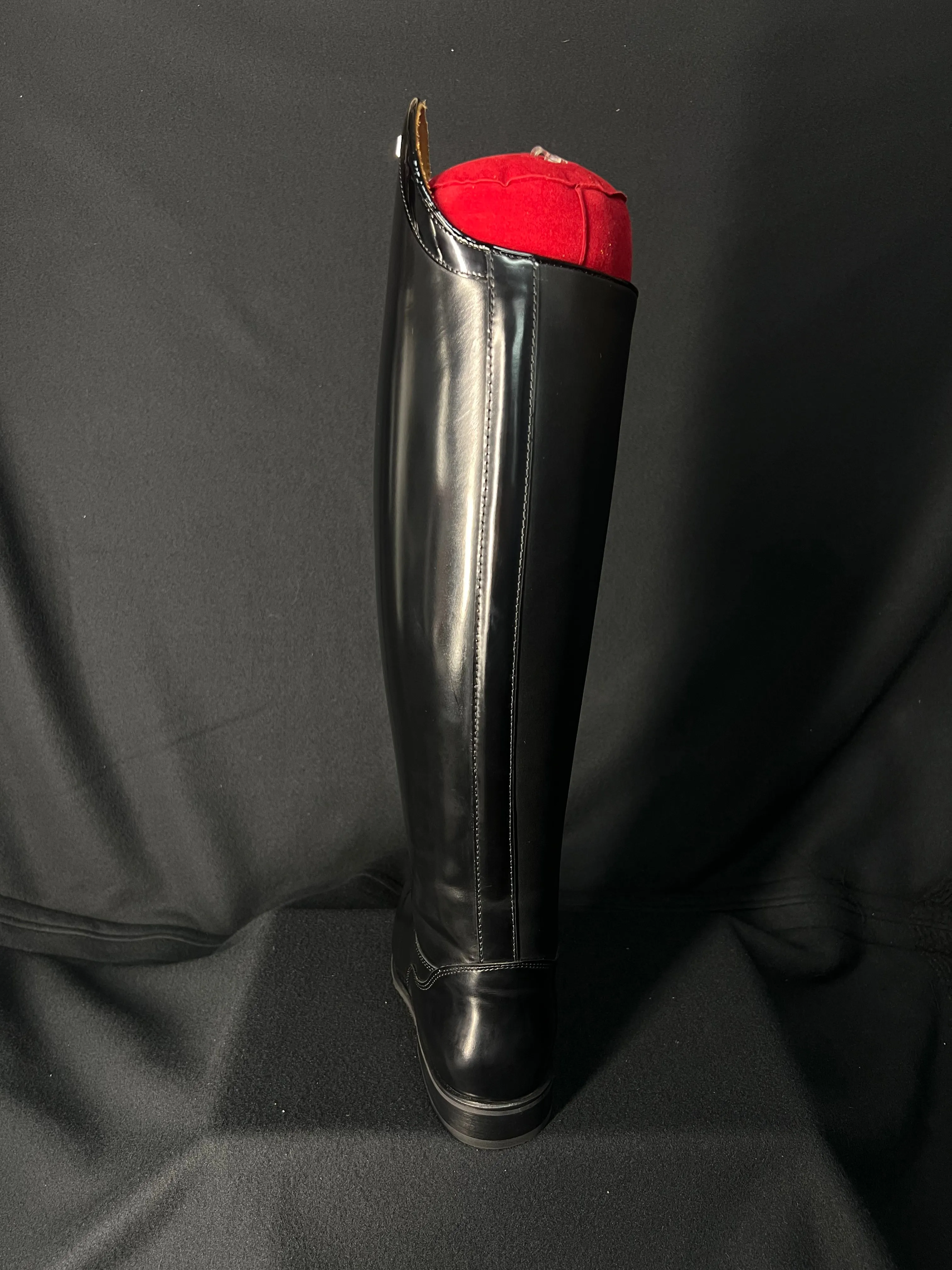 DeNiro Bellini Custom Dressage Boots Brushed Black w/ Patent