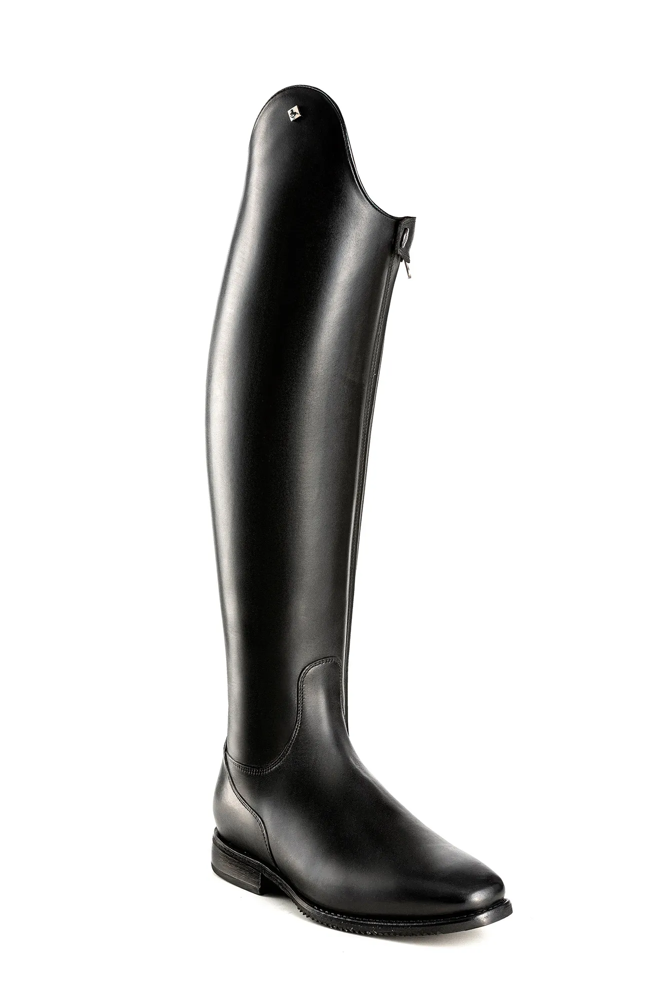 DeNiro Bellini Custom Dressage Boots Wrat & Brushed Black with Pearls and Crystals