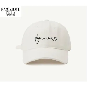 Dog Mom Hat - White