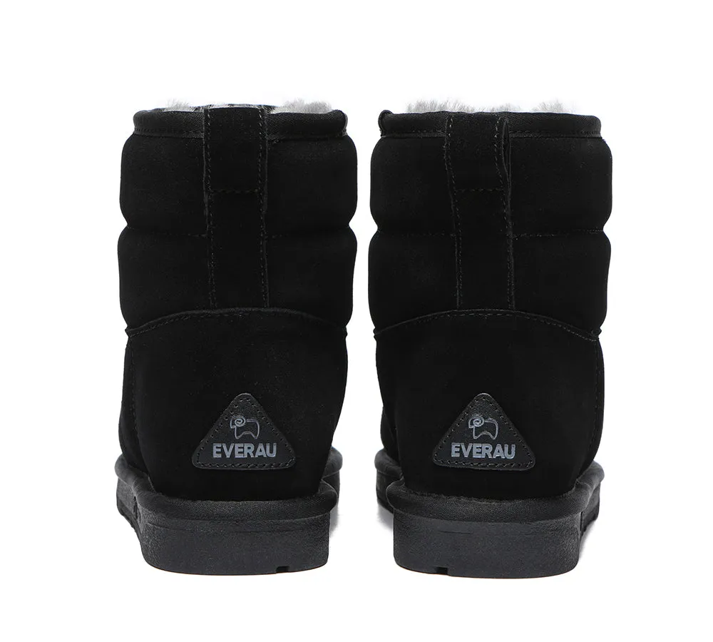 EVERAU® Mini Sheepskin Boots Women Puffer