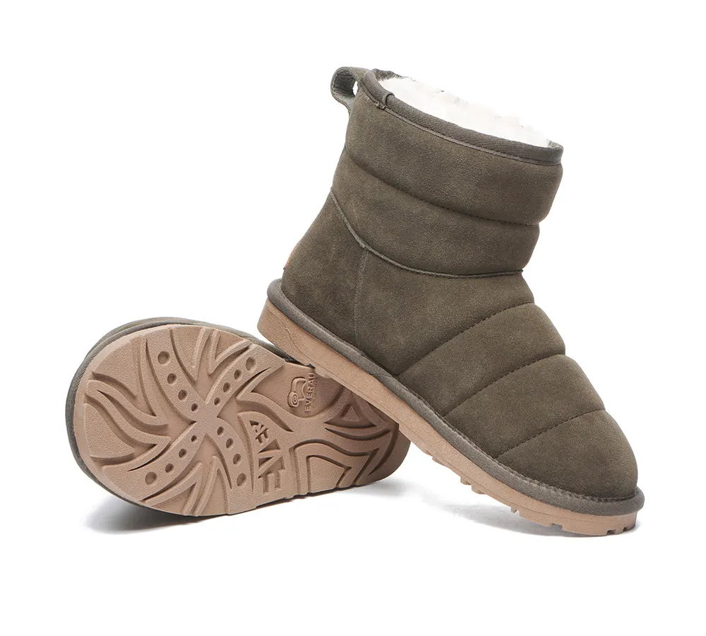 EVERAU® Mini Sheepskin Boots Women Puffer