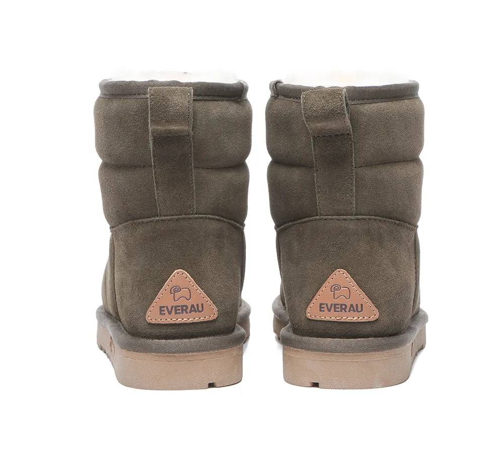EVERAU® Mini Sheepskin Boots Women Puffer