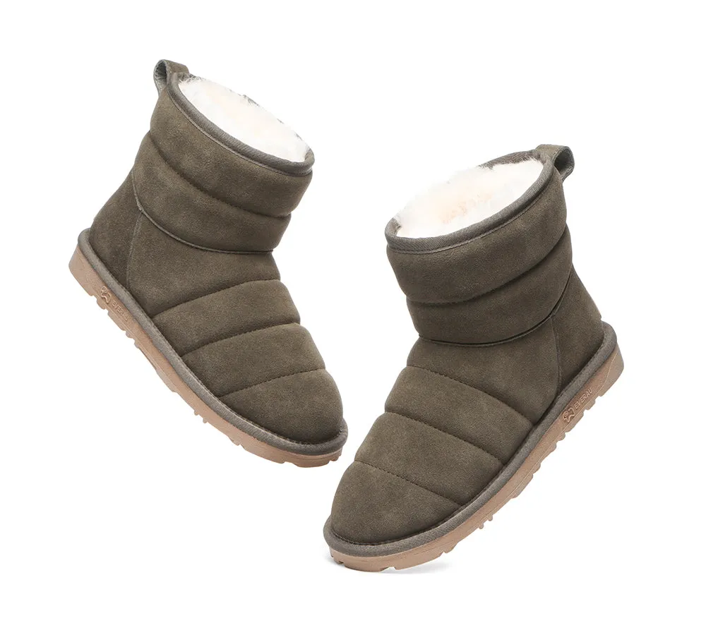 EVERAU® Mini Sheepskin Boots Women Puffer