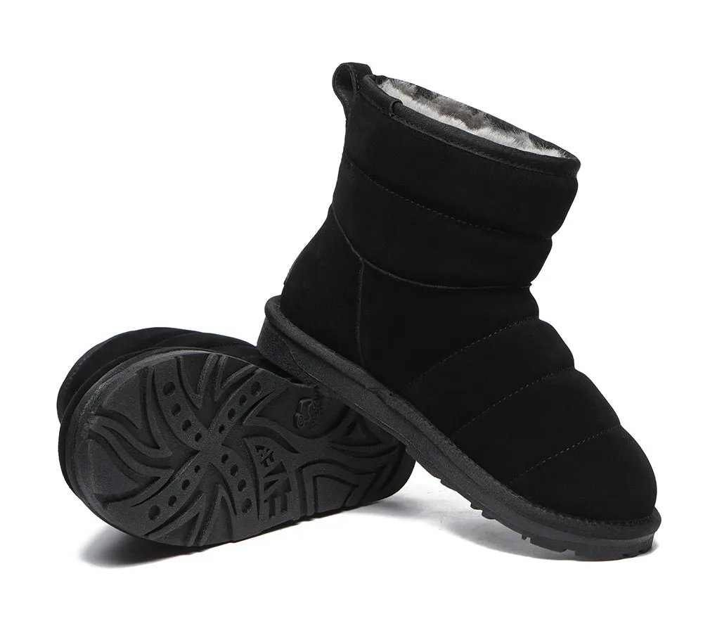 EVERAU® Mini Sheepskin Boots Women Puffer