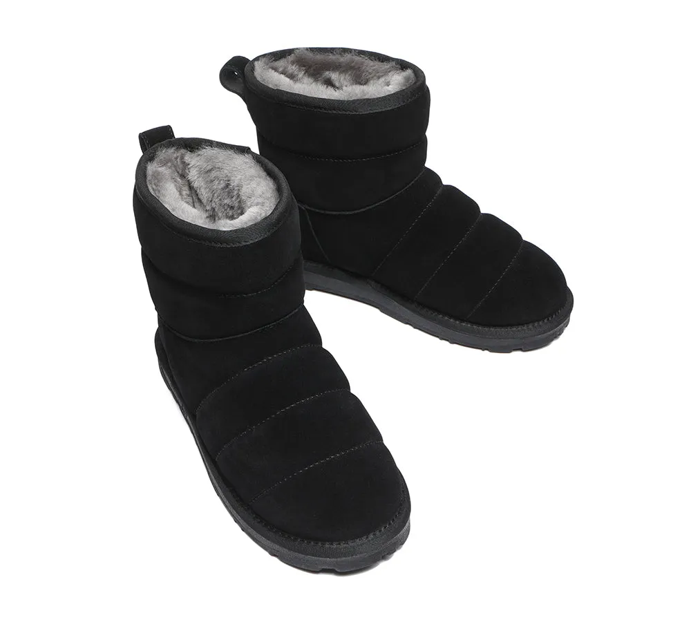 EVERAU® Mini Sheepskin Boots Women Puffer