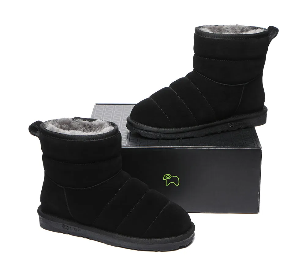 EVERAU® Mini Sheepskin Boots Women Puffer