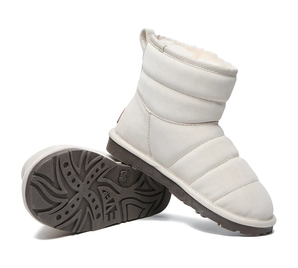 EVERAU® Mini Sheepskin Boots Women Puffer