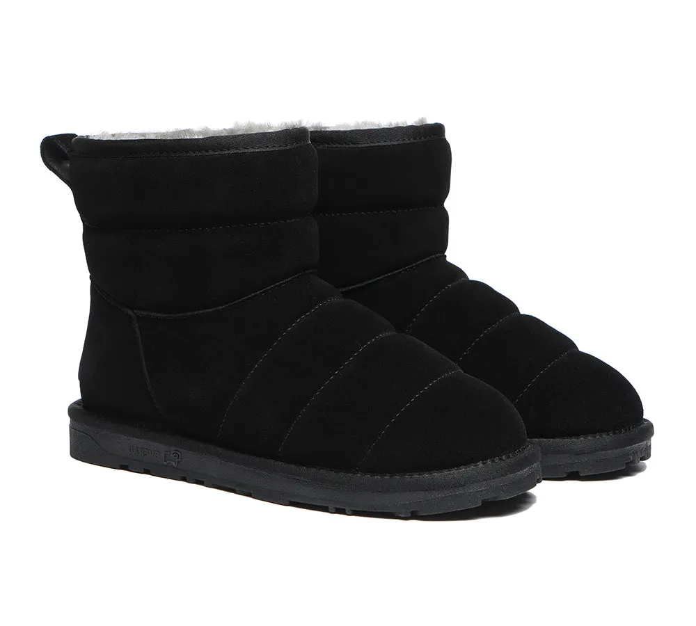 EVERAU® Mini Sheepskin Boots Women Puffer