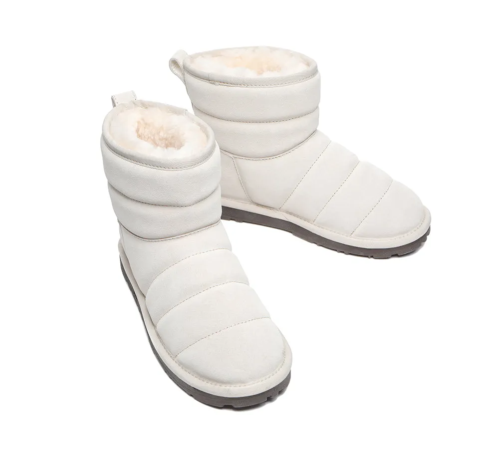 EVERAU® Mini Sheepskin Boots Women Puffer