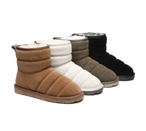 EVERAU® Mini Sheepskin Boots Women Puffer