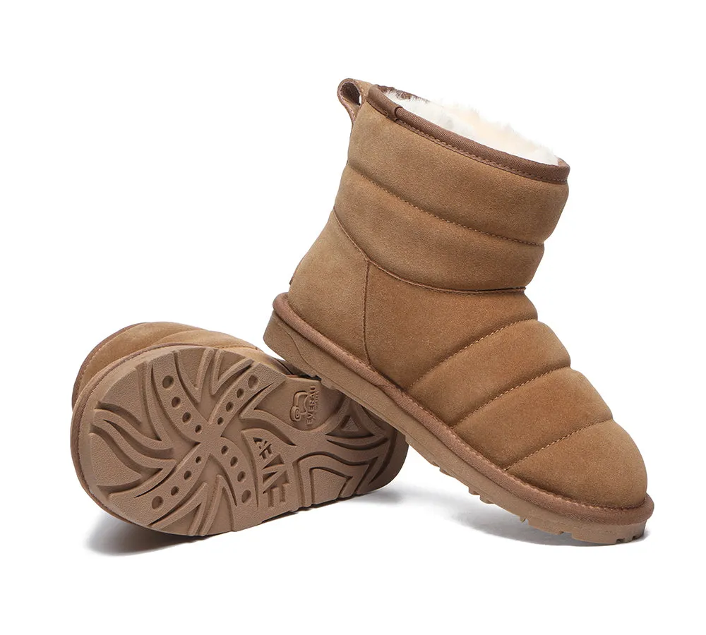 EVERAU® Mini Sheepskin Boots Women Puffer