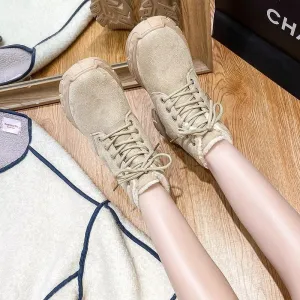 Fur Lined Platform Boots