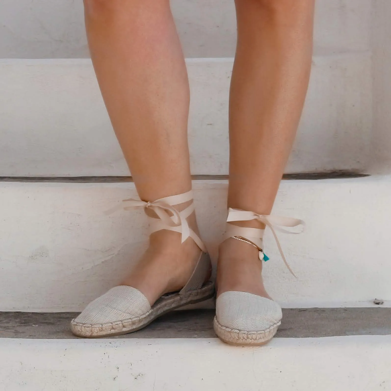 Herringbone Espadrilles - Double Sole