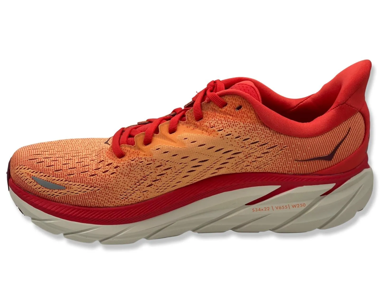Hoka Clifton 8 in Orange for Men's