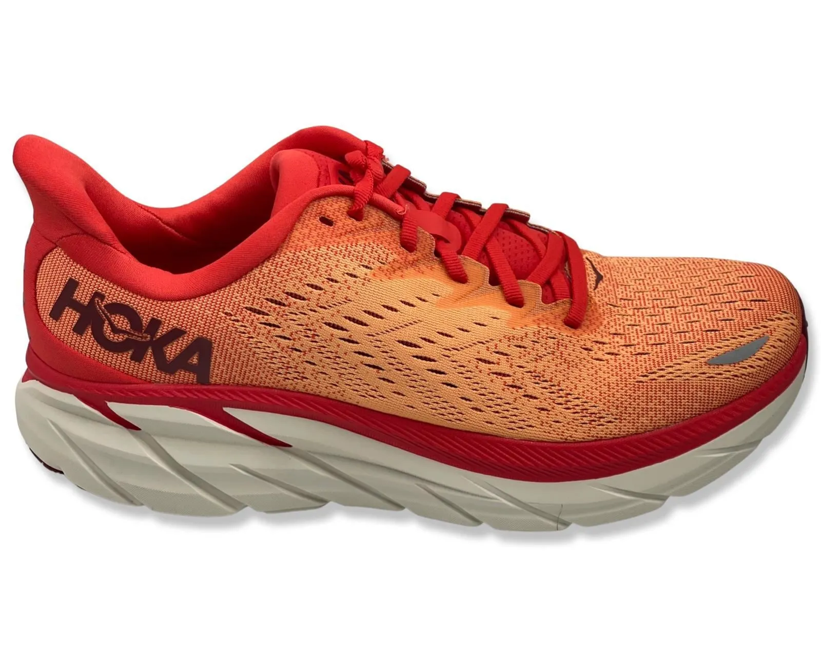 Hoka Clifton 8 in Orange for Men's