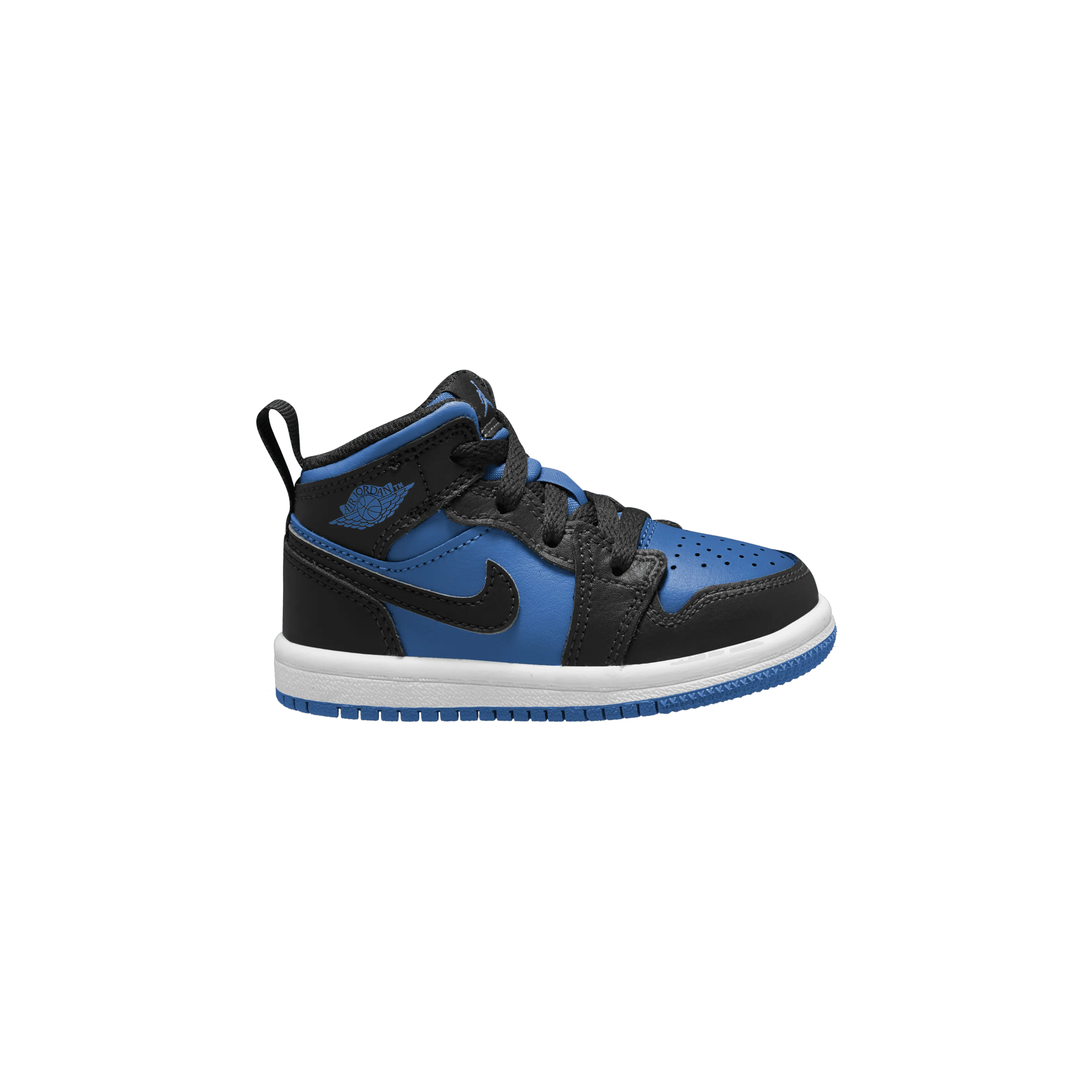 Jordan - Boy - TD Jordan 1 Mid - Black/Royal Blue/White