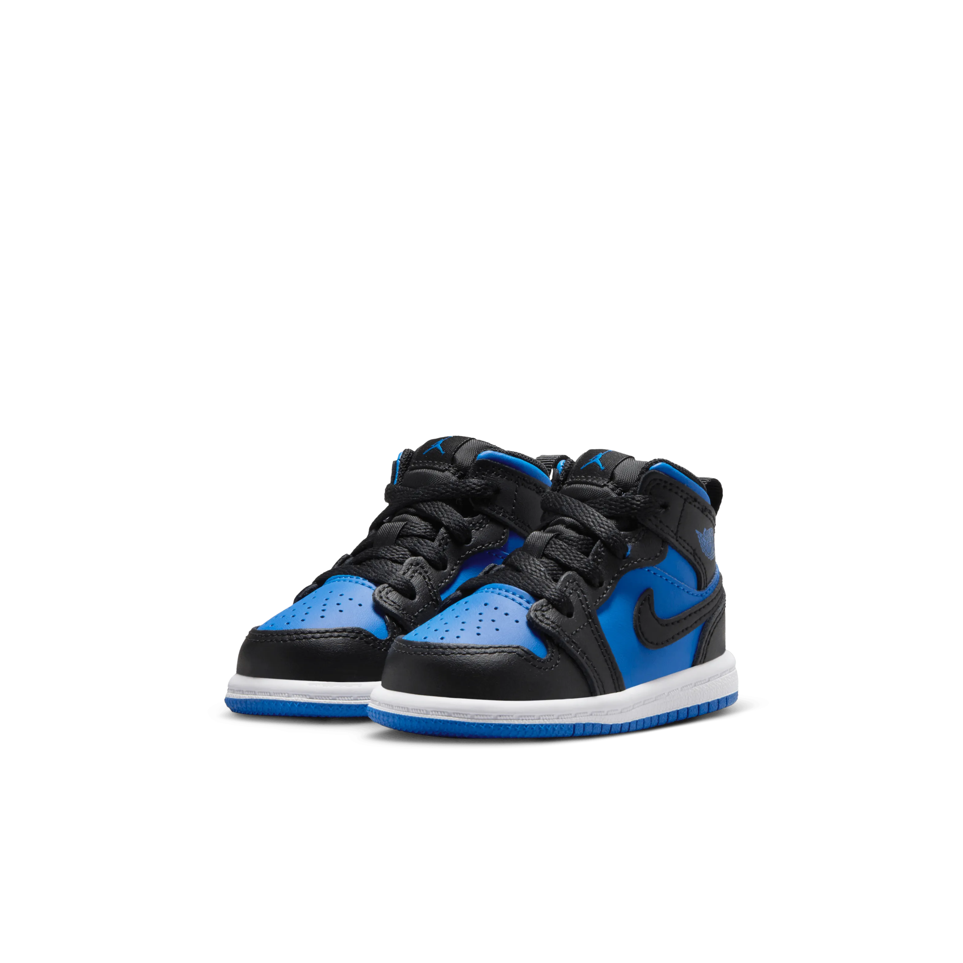 Jordan - Boy - TD Jordan 1 Mid - Black/Royal Blue/White