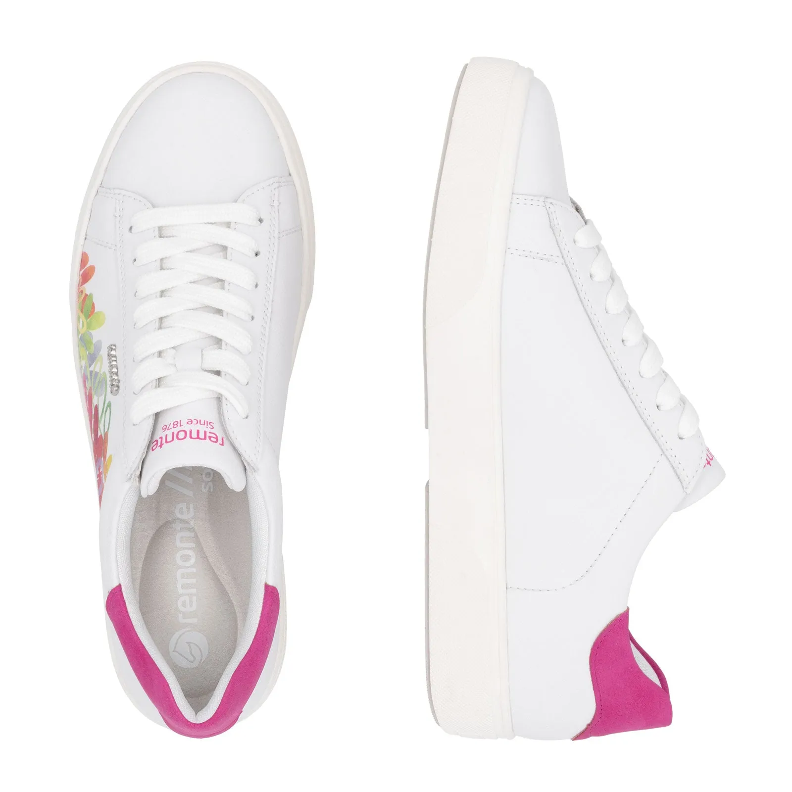 Remonte Shawna D2J00 Sneaker (Women) - Weiss/Magenta/Rock