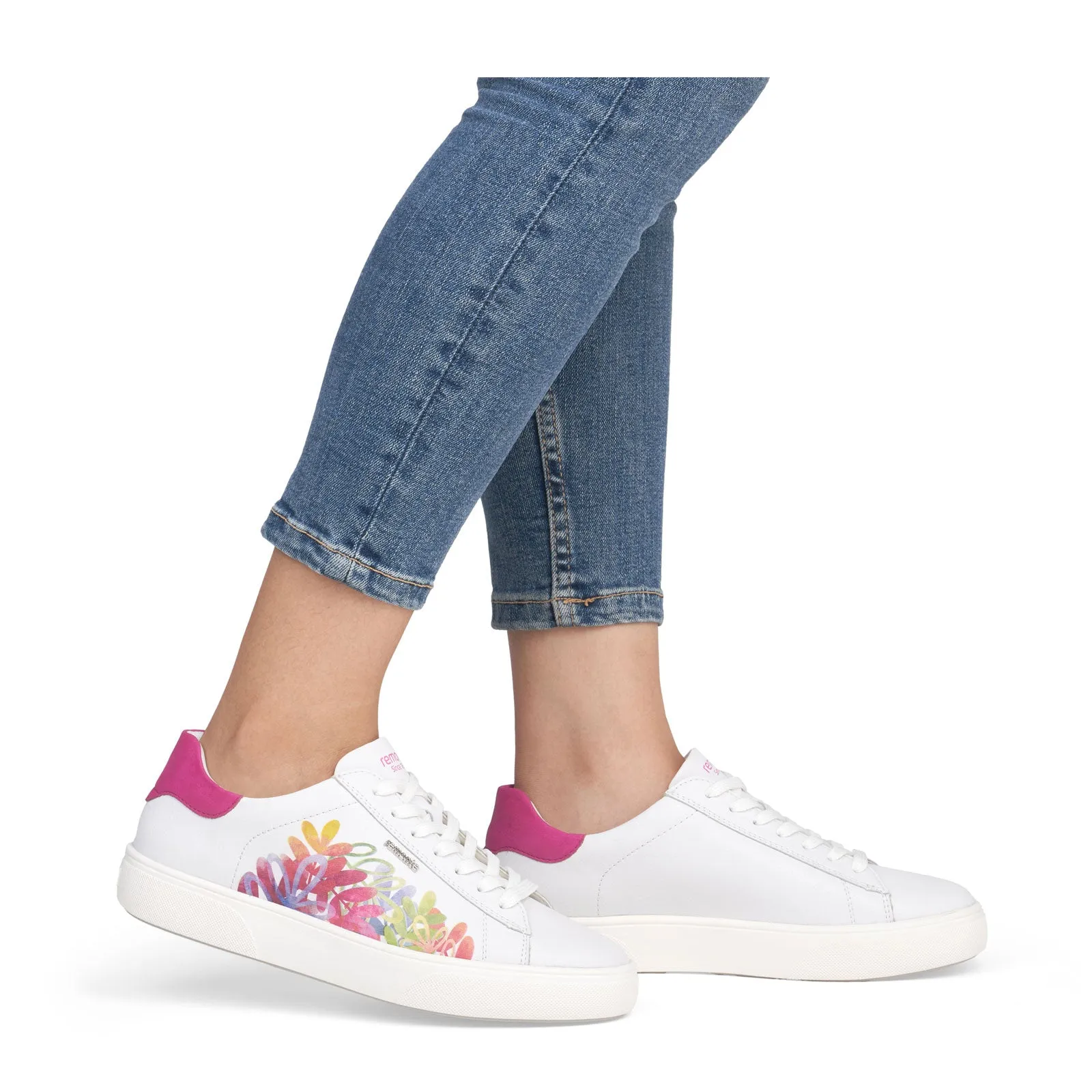 Remonte Shawna D2J00 Sneaker (Women) - Weiss/Magenta/Rock