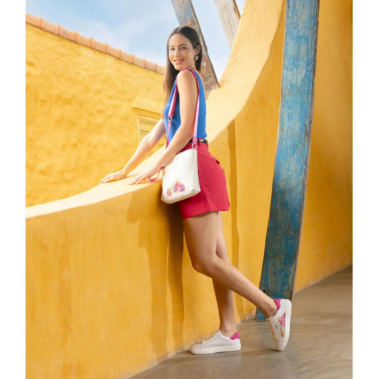 Remonte Shawna D2J00 Sneaker (Women) - Weiss/Magenta/Rock