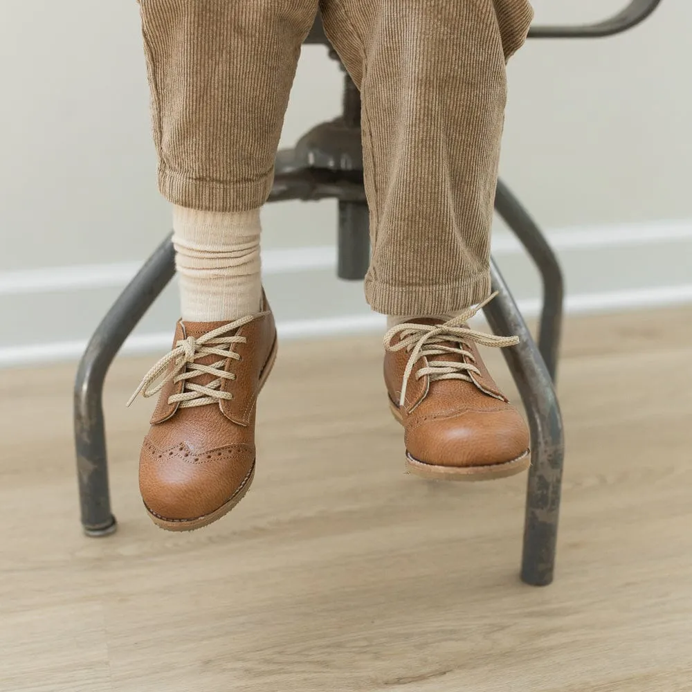Wing Tip Oxford | Cognac