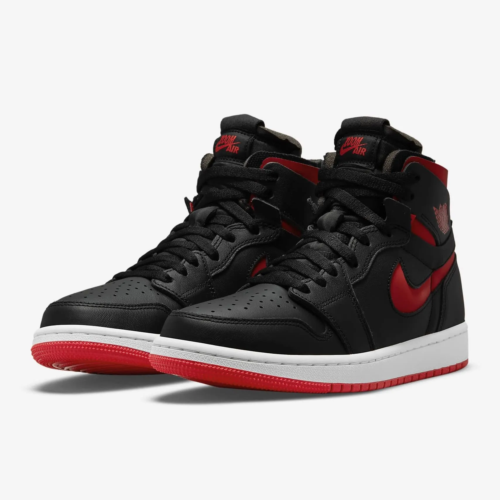 Women's Air Jordan 1 High Zoom Comfort "Breds" (Black/University Red)(CT0979-006)